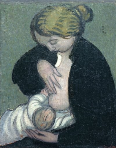 Mutter in einem schwarzen Hemd, 1895 von Maurice Denis